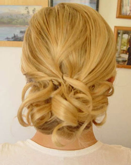 46 Best Ideas For Hairstyles For Thin Hair Regarding Low Messy Chignon Bridal Hairstyles For Short Hair (View 24 of 25)
