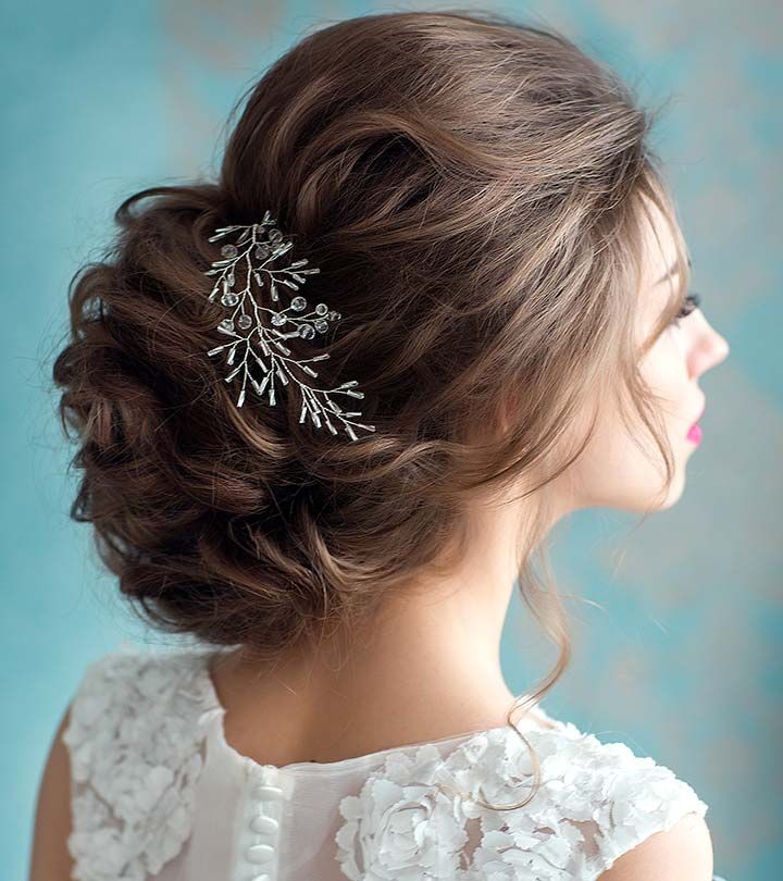 50 Fabulous Bridal Hairstyles For Short Hair For Curly Bob Bridal Hairdos With Side Twists (View 9 of 25)