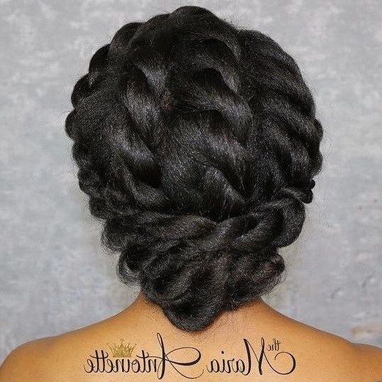 50 Superb Black Wedding Hairstyles | Fashion | Pinterest | Hair In Curly Bob Bridal Hairdos With Side Twists (View 22 of 25)