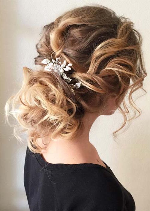 53 Swanky Wedding Updos For Every Bride To Be – Glowsly With Regard To Voluminous Chignon Wedding Hairstyles With Twists (View 5 of 25)