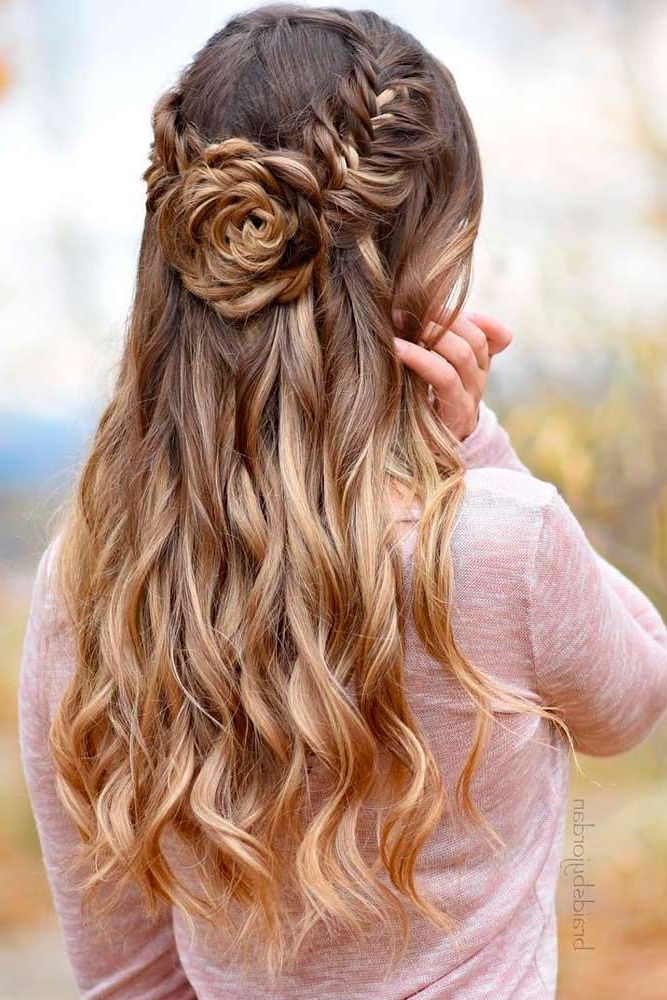 65 Stunning Prom Hairstyles For Long Hair For 2019 | Braid Tutorials In Cute Formal Half Updo Hairstyles For Thick Medium Hair (View 12 of 25)