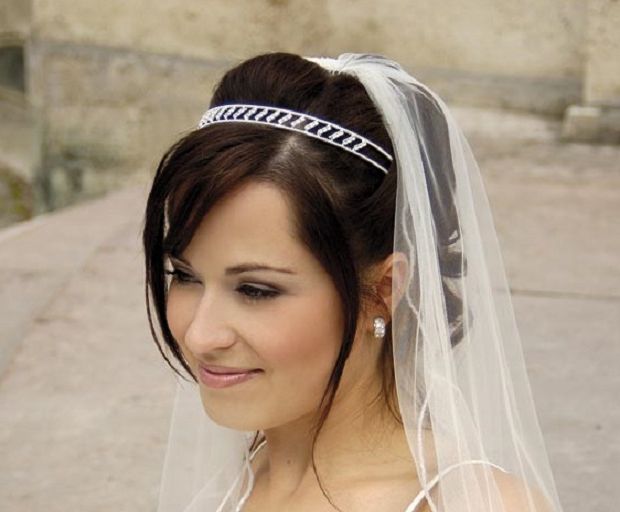 Bridal Hairstyles Archives – She'said' With Regard To Side Curls Bridal Hairstyles With Tiara And Lace Veil (View 24 of 25)