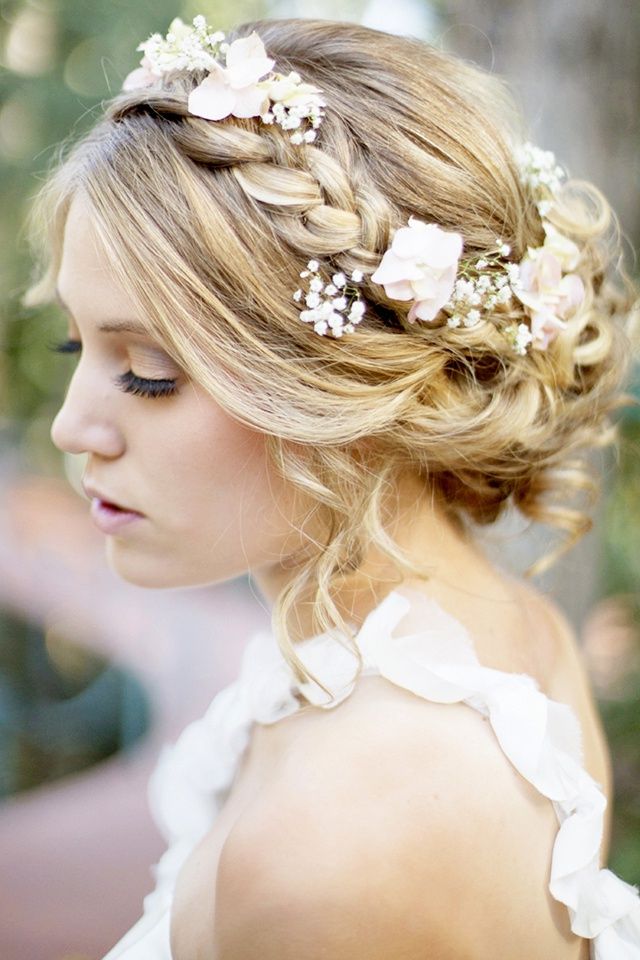 Classic Wedding Hair Updos With Braids – Women Hairstyles Regarding Undone Low Bun Bridal Hairstyles With Floral Headband (View 17 of 25)
