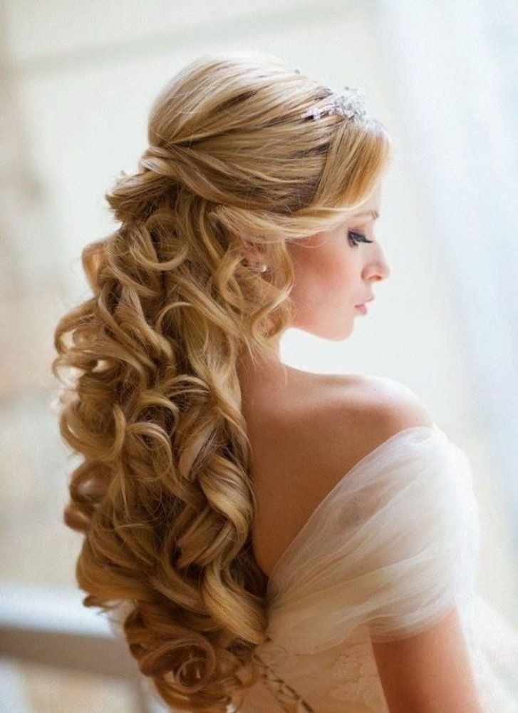 Curly Wedding Hairstyles | Anjali Rao | Linkedin | Hair | Wedding Within Long Curly Bridal Hairstyles With A Tiara (View 15 of 25)