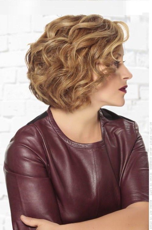 Easy Curly Hairstyles You Can Wear To Work | Hair | Hair Styles Throughout Professionally Curled Short Bridal Hairstyles (View 18 of 25)