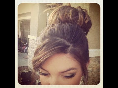 How To: Messy Bun For Short/thin Hair ? – Youtube Regarding Messy Bun Wedding Hairstyles For Shorter Hair (View 21 of 25)