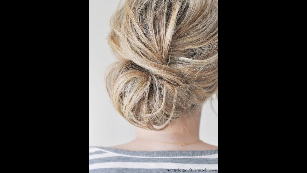 Low Chignon Hair Tutorial – Youtube In Chic And Sophisticated Chignon Hairstyles For Wedding (View 9 of 25)