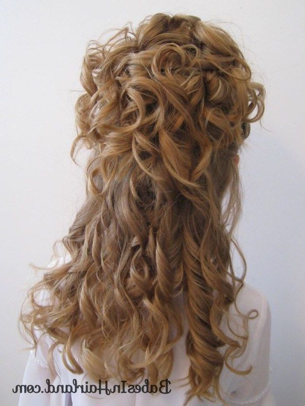 Pile Of Curls & A Headband | Mias 15 Hair | Curls, Hair, Curly Hair With Regard To Pile Of Curls Hairstyles For Wedding (View 7 of 25)