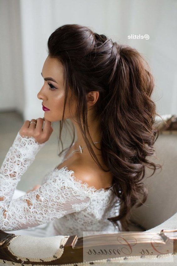 Pinbritney Noll On Wedding Hair Ideas In 2019 | Hair Styles Pertaining To Short Length Hairstyles Appear Longer For Wedding (View 16 of 25)