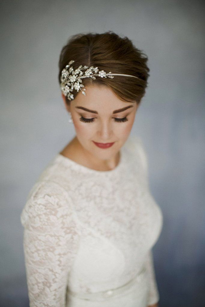Short Hair Wedding Inspiration That Shows You Don't Have To Grow Out Intended For Short Classic Wedding Hairstyles With Modern Twist (View 17 of 25)