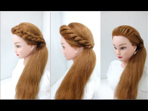 Side Twist Ponytail 4 Attractive Looks : Easy Hairstyles – Youtube Inside Twisted Side Updo Hairstyles For Wedding (View 20 of 25)