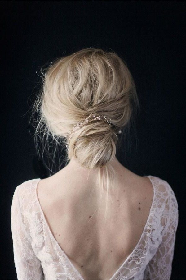 Simple And Modern Bridal Accessories | Mywedding Regarding Sparkly Chignon Bridal Updos (View 21 of 25)