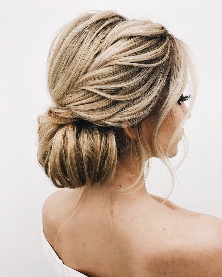 So Elegant! Twisted Low Bun Updo | Hair & Make Up Inspiration Regarding Twisted Low Bun Hairstyles For Wedding (View 1 of 25)