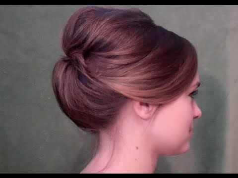 Spring 2012: Retro Bouffant – Youtube With Retro Wedding Hair Updos With Small Bouffant (View 21 of 25)