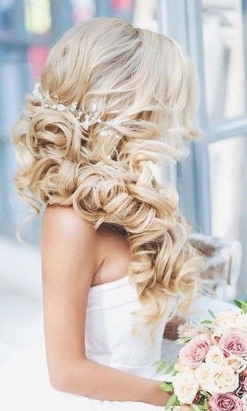 Voluminous Side Swept Curls | Hair Styles | Pinterest | Wedding For Voluminous Side Wedding Updos (View 1 of 25)