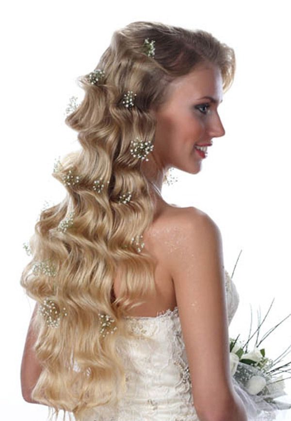 Wedding Bridal Hairstyles For Long Hair – My Bride Hairs Within Short Length Hairstyles Appear Longer For Wedding (View 25 of 25)