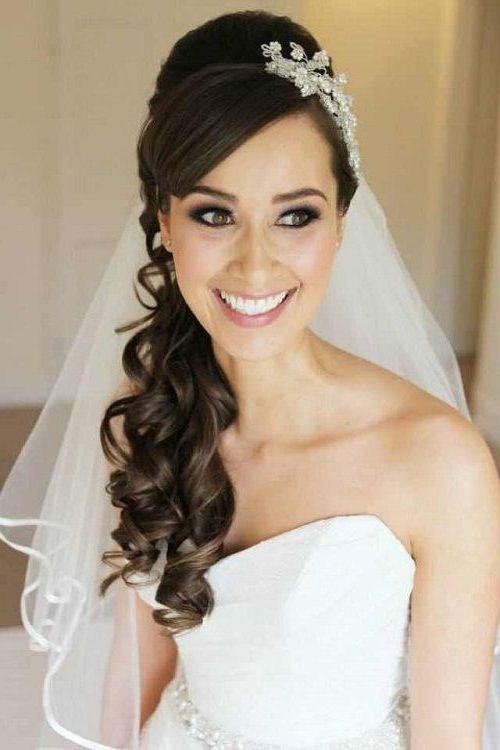 Wedding Curly Hairstyles – 20 Best Ideas For Stylish Brides – Page 4 With Regard To Curly Wedding Updos With A Bouffant (View 17 of 25)