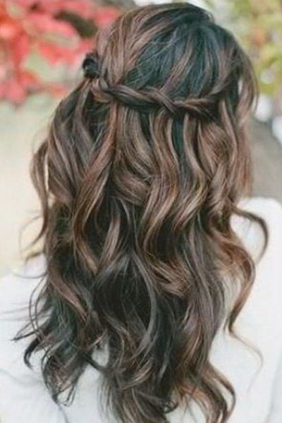Wedding Hair Ideas You Can Do Yourself | My Wedding | Pinterest Inside Simplified Waterfall Braid Wedding Hairstyles (View 1 of 25)