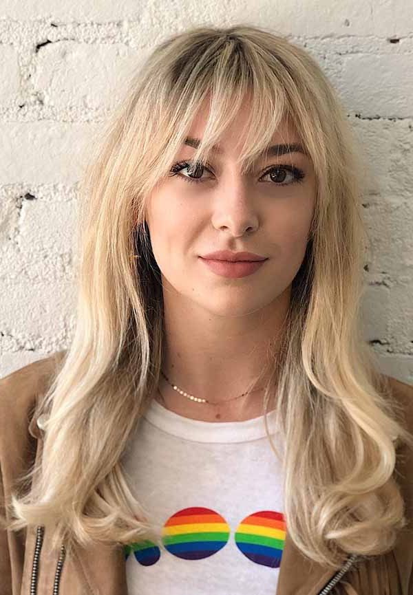 10 Best Long Hairstyles With Fringe For 2019 : Have A Look! Inside Long Hairstyles With Fringe (View 20 of 25)
