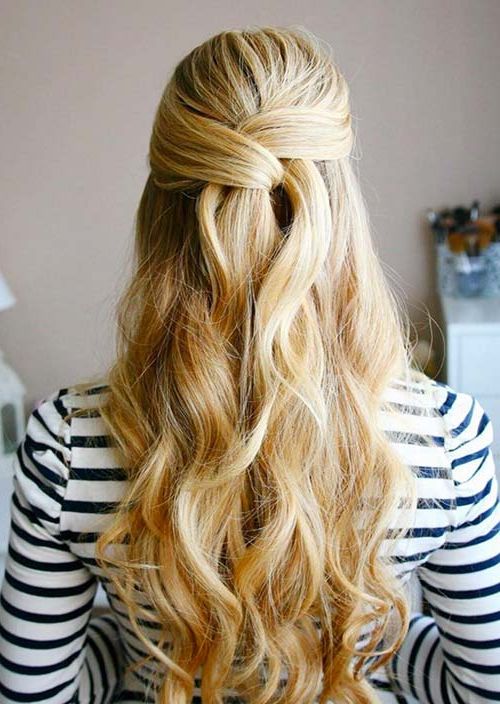 100 Trendy Long Hairstyles For Women To Try In 2017 | Fashionisers© Pertaining To Long Hairstyles Half Up (View 7 of 25)