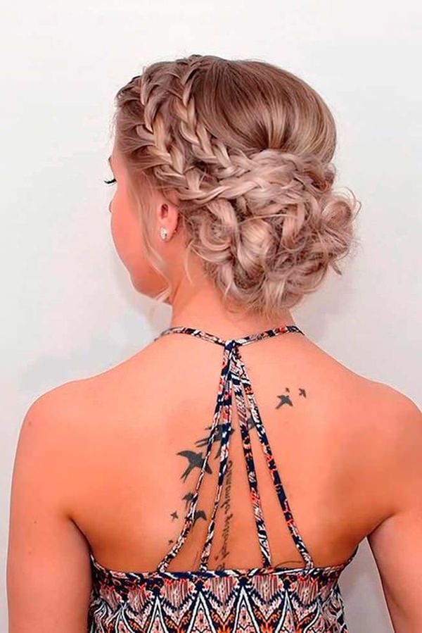 101 Long And Short Prom Hairstyles For This Spring – Style Easily For Dutch Braid Prom Updos (View 13 of 25)