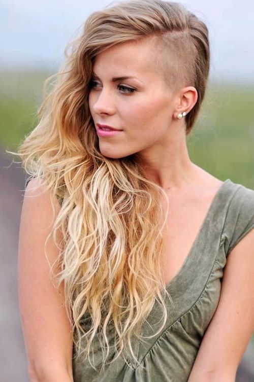 11+ Womens Shaved Side Long Hairstyles – Long Hairstyle – Beautiful With Regard To Shaved Side Long Hairstyles (View 6 of 25)