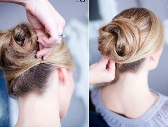 12 Trendy Low Bun Updo Hairstyles Tutorials: Easy Cute – Popular Throughout Classic Roll Prom Updos With Braid (Photo 24 of 25)