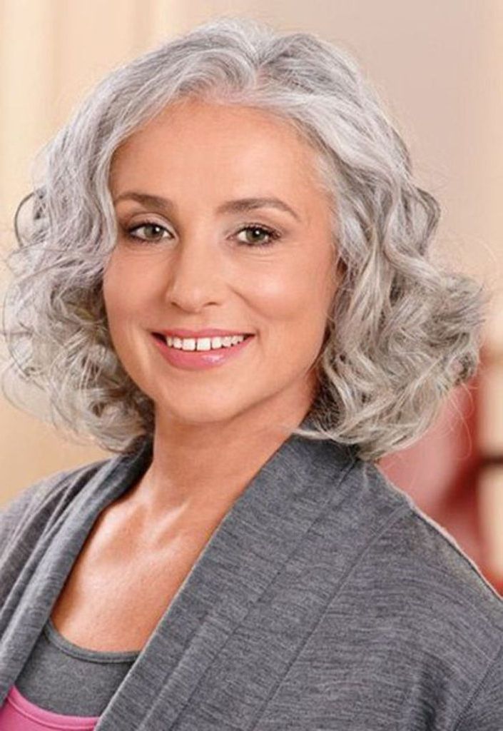 15 Hairstyles For Women Over 50 With Round Faces – Haircuts Pertaining To Long Hairstyles For Grey Haired Woman (View 20 of 25)