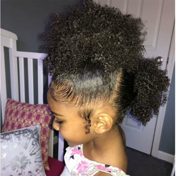 15 Kid Friendly Curly Hairstyles | Naturallycurly Inside Curly Half Updo With Ponytail Braids (View 23 of 25)