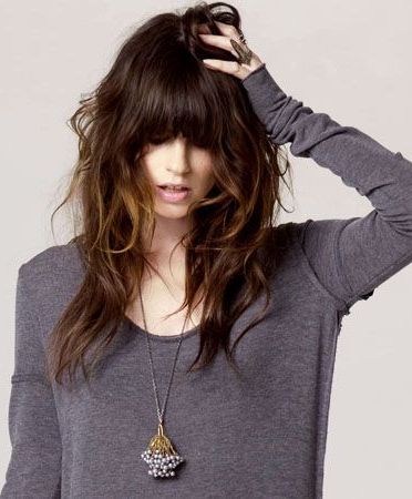 16 Beautiful Hairstyles With Bangs And Layers | Bed Head | Shaggy With Bedhead Layers For Long Hairstyles (Photo 14 of 25)