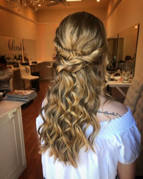 18 Stunning Curly Prom Hairstyles For 2019 – Updos, Down Do's & Braids! For Formal Curly Hairdo For Long Hairstyles (View 1 of 25)