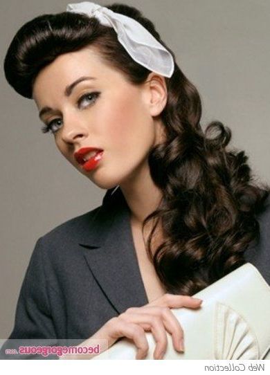 18 Vintage Pin Up Hairstyles For Long Hair | Hairstyles Ideas Within Long Hairstyles Retro (Photo 5 of 25)
