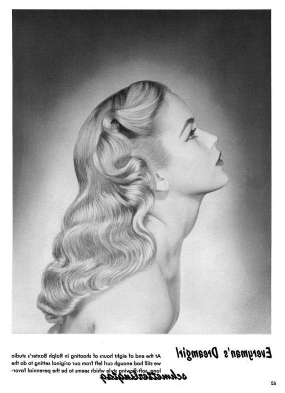 1950s Atomic Hairstyle Book Create 50s Long Hairstyles Ingerid Regarding 1950s Long Hairstyles (Photo 1 of 25)
