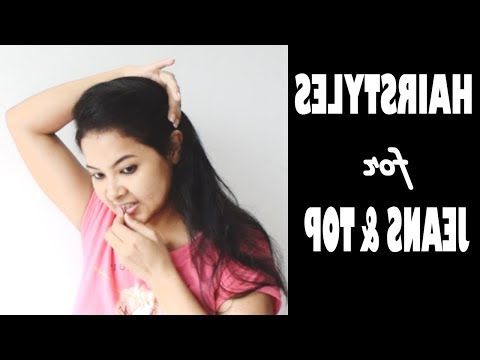 2 Self Hairstyles With Jeans & Top | Simple And Easy Hairstyles Regarding Long Hairstyles For Jeans (View 14 of 25)
