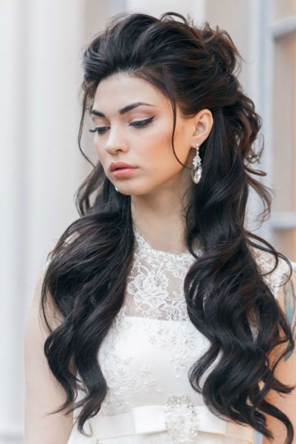 20 Awesome Half Up Half Down Wedding Hairstyle Ideas | Weddings With Regard To Long Hairstyles Half (View 13 of 25)