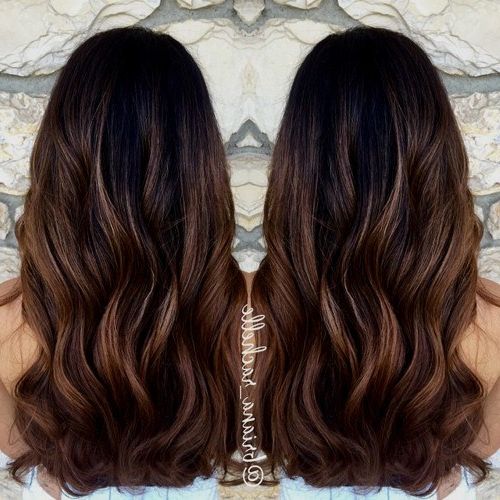 20 Beautiful Brown Hairstyles For Summer: Women Hair Color Ideas 2019 Regarding Long Hairstyles Dark Brown (View 15 of 25)