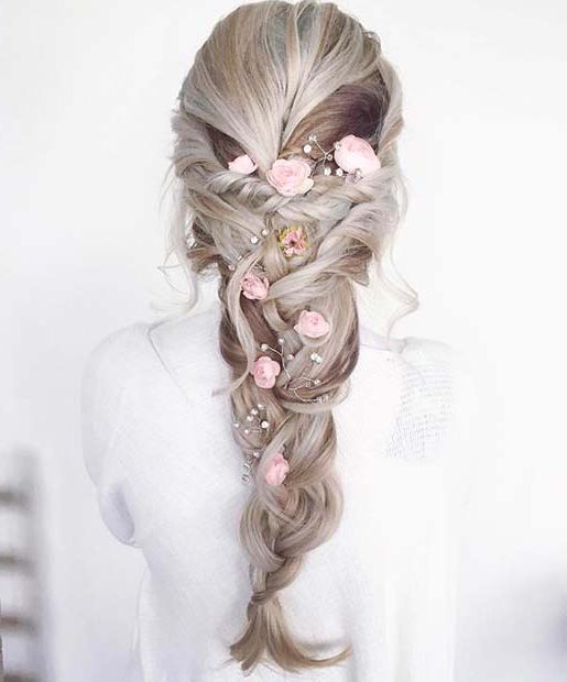 21 Beautiful Hair Style Ideas For Prom Night | Stayglam For Tangled Braided Crown Prom Hairstyles (View 20 of 25)