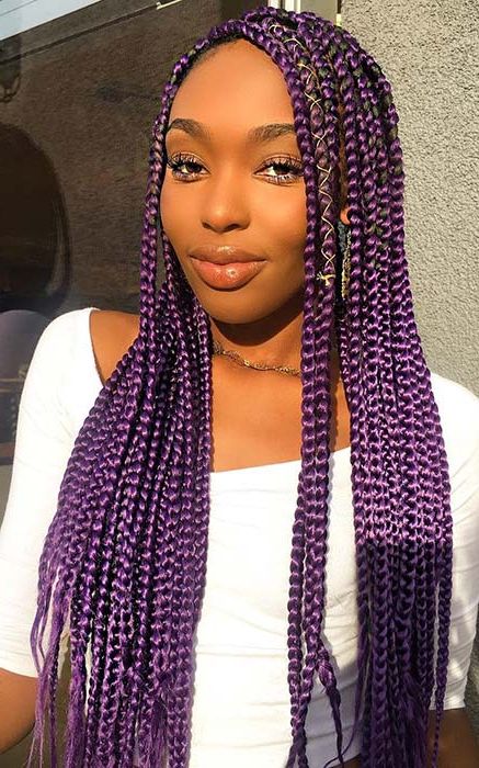 23 Best Long Box Braids Hairstyles And Ideas | Stayglam Pertaining To Long Hairstyles Braids (Photo 22 of 25)