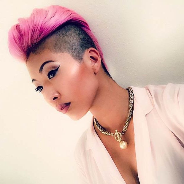 23 Most Badass Shaved Hairstyles For Women | Stayglam Intended For Shaved Side Long Hairstyles (Photo 9 of 25)