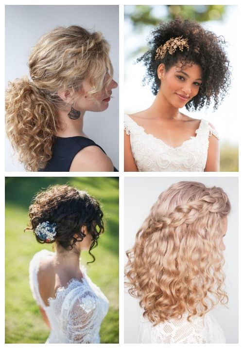 24 Wedding Hairstyles For Naturally Curly Hair | Happywedd Pertaining To Long Hairstyles For Naturally Curly Hair (View 13 of 25)
