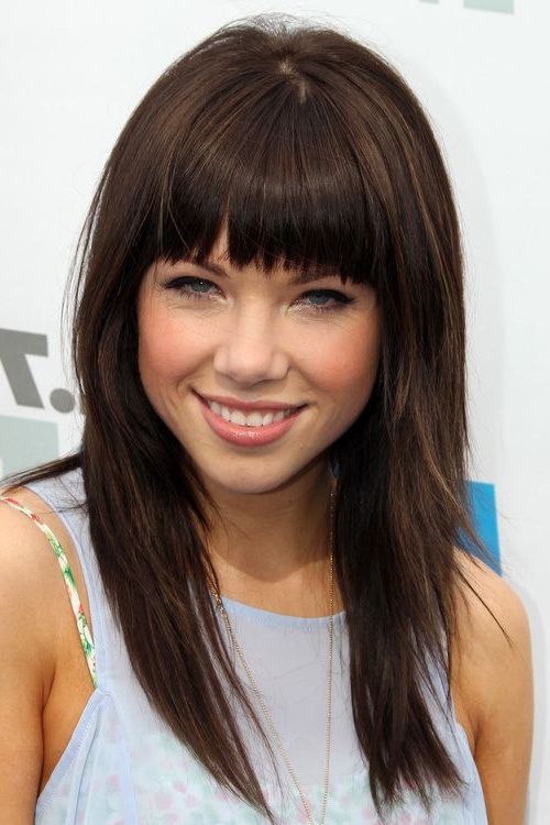 25 Best Fringe Hairstyles To Refresh Your Look In 2019 | Hair | Hair Throughout Long Hairstyles With Straight Bangs (View 1 of 25)