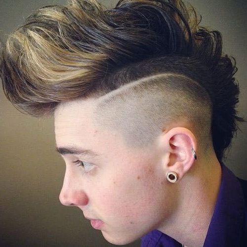 25 Cool Shaved Sides Hairstyles For Men (2019 Guide) For Long Hairstyles Shaved Side (Photo 18 of 25)