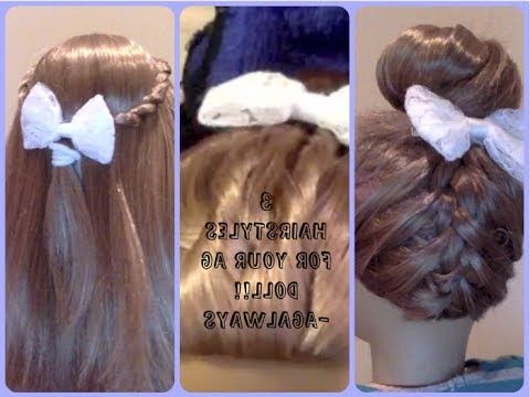 3 Hairstyles For Your American Girl Doll ~ Inspiredcgh – Youtube Regarding Cute Hairstyles For American Girl Dolls With Long Hair (View 9 of 25)