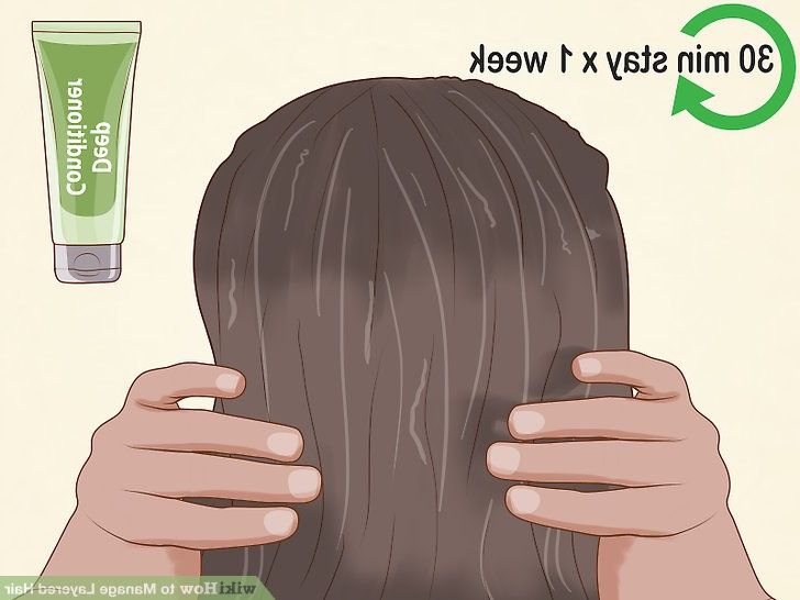 3 Ways To Manage Layered Hair – Wikihow Pertaining To Short Obvious Layers Hairstyles For Long Hair (View 14 of 25)