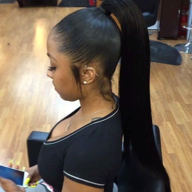 30 Glamorous Weave Ponytails That Are Trendy [2019] Within Long Hairstyles In A Ponytail (View 18 of 25)