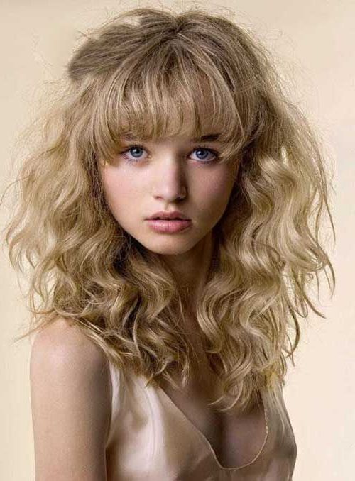 30 Hairstyles For Curly Hair With Bangs | Covetable Coifs | Curly Throughout Curly Long Hairstyles With Bangs (View 3 of 25)