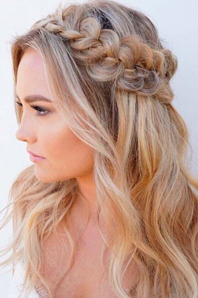 30 Half Up Half Down Wedding Hairstyles Ideas Easy | Hair & Beauty In Down Long Hairstyles (View 1 of 25)