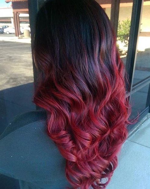 31 Best Red Ombre Hair Color Ideas | Page 3 Of 3 | Stayglam For Long Hairstyles Red Ombre (View 7 of 25)