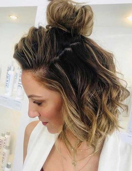 31 Incredible Half Up Half Down Prom Hairstyles For Fancy Knot Prom Hairstyles (Photo 21 of 25)