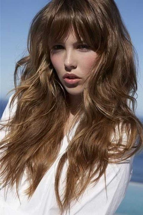 32 Glamorous Long Haircuts With Bangs For Women Pertaining To Long Haircuts With Fringe (View 12 of 25)